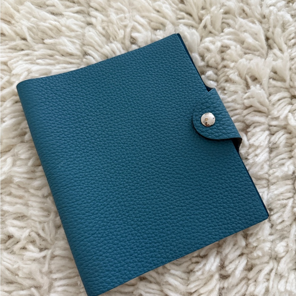 🎉HERMES🎉Teal Leather Notebook Cover